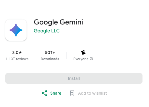 Google Gemini Download Method